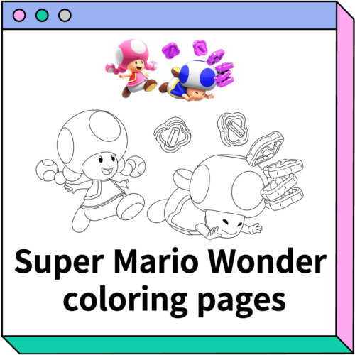 supermario wonder coloring