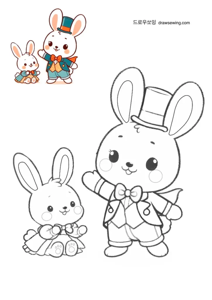 rabbit coloring