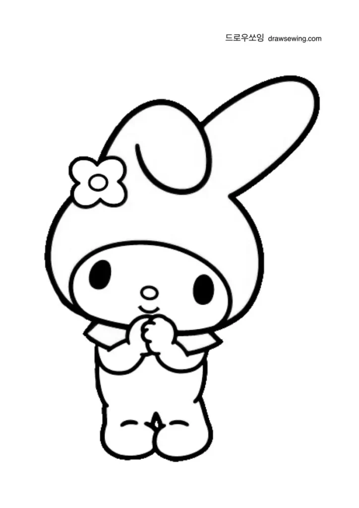 my melody coloring