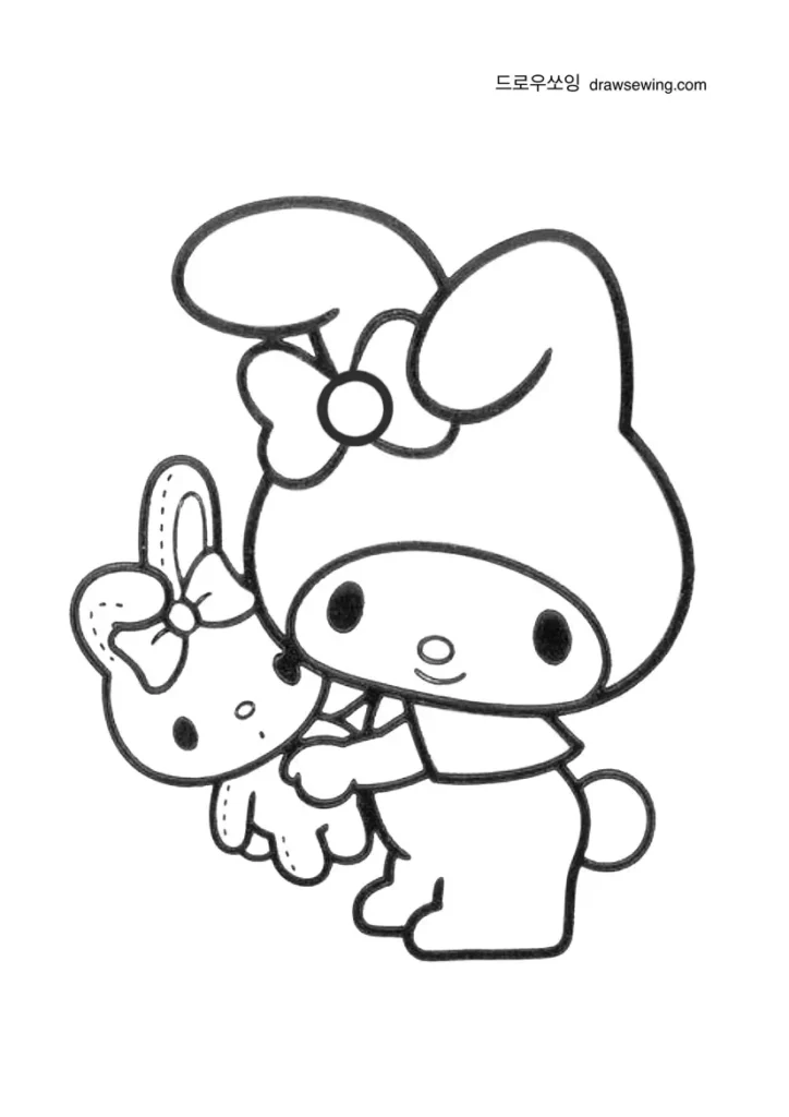 my melody coloring